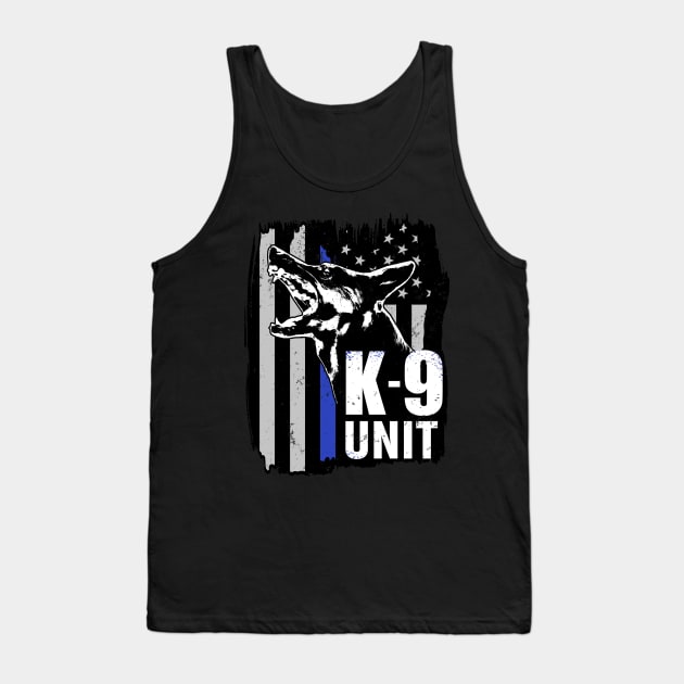 K-9 Unit - Police Unit - German Shepherd Tank Top by Nartissima